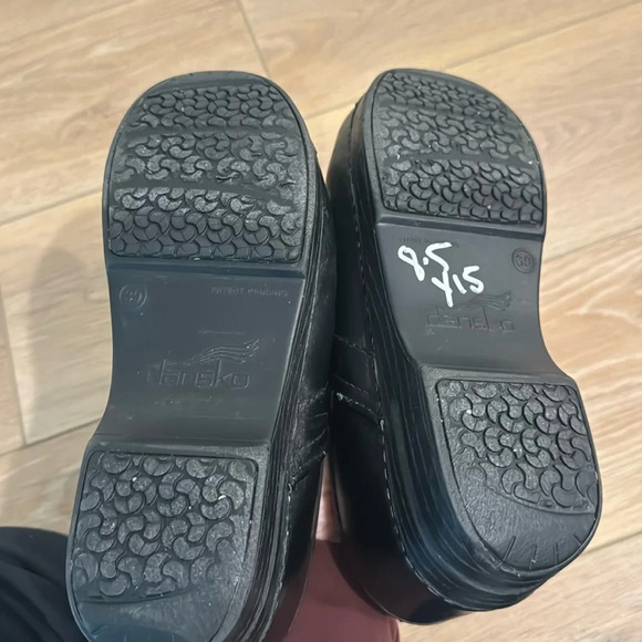 Dansko Professional Black Cabrio leather clogs women size 39 - Picture 6 of 10